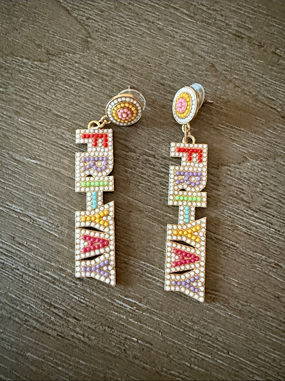 Multicolor Beaded Drop Earrings - Women Jewelry